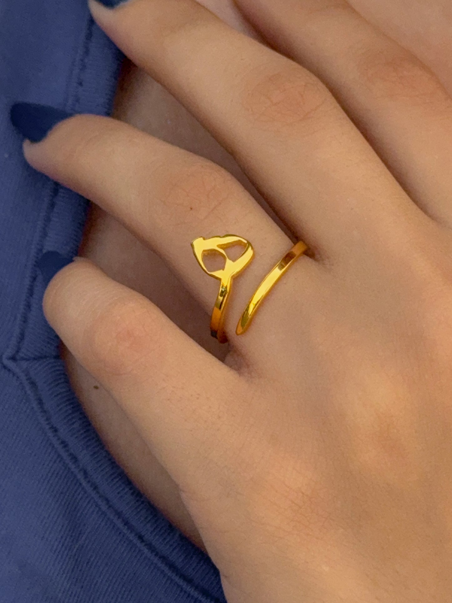 Arabic letter ring